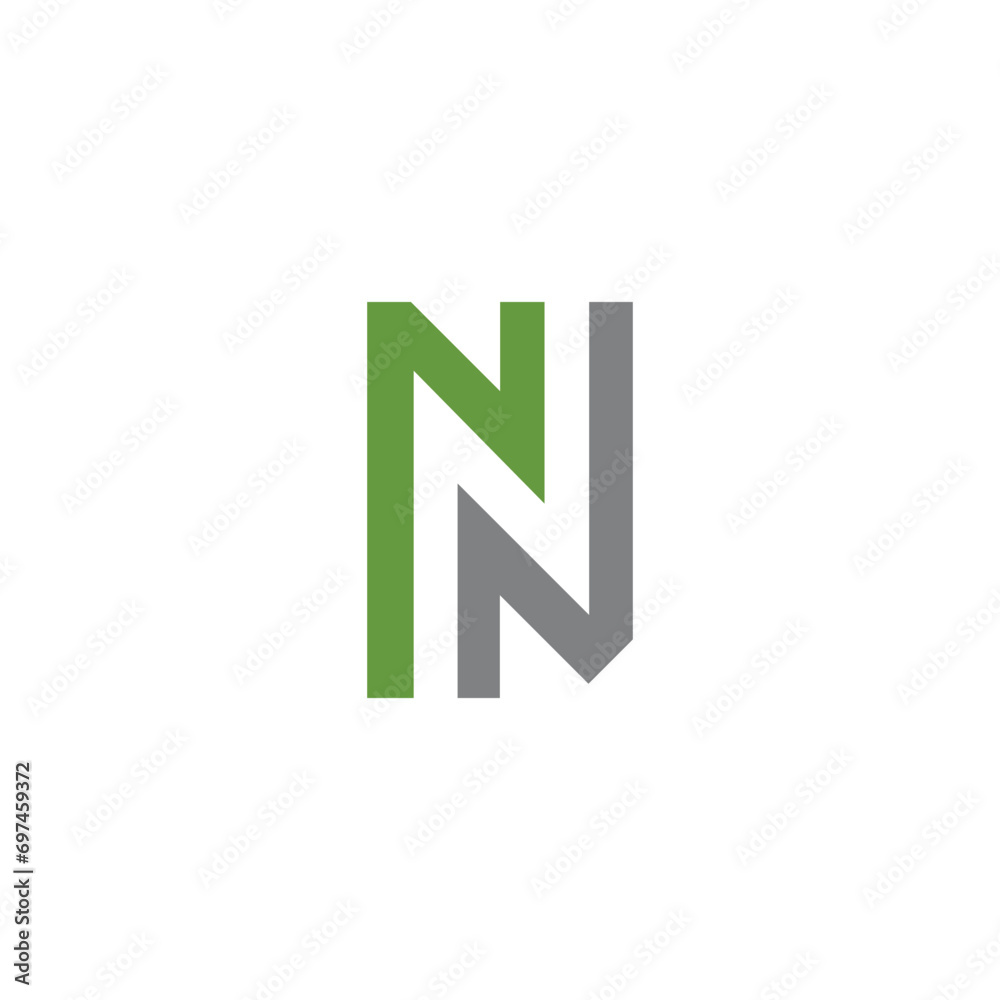 letter nn logo design letter nn logo design