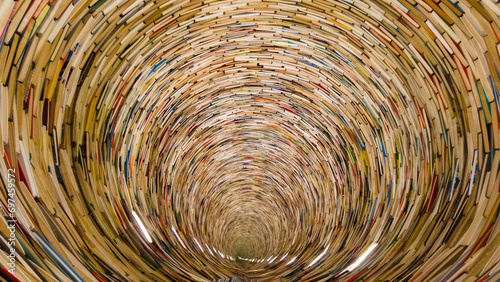 Photography Prague Book Tunnel Czech Replublic