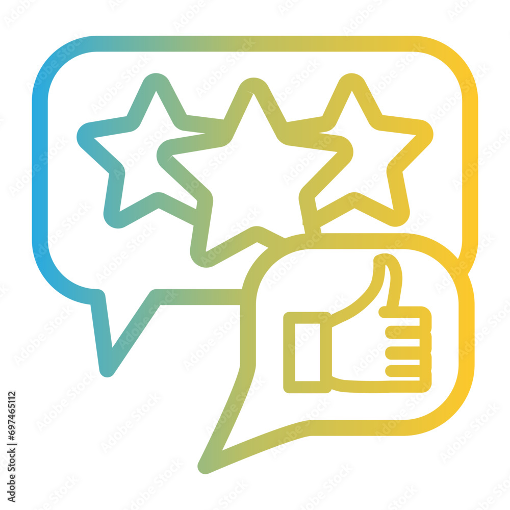 social media icon on line gradient style social media icon on line gradient style