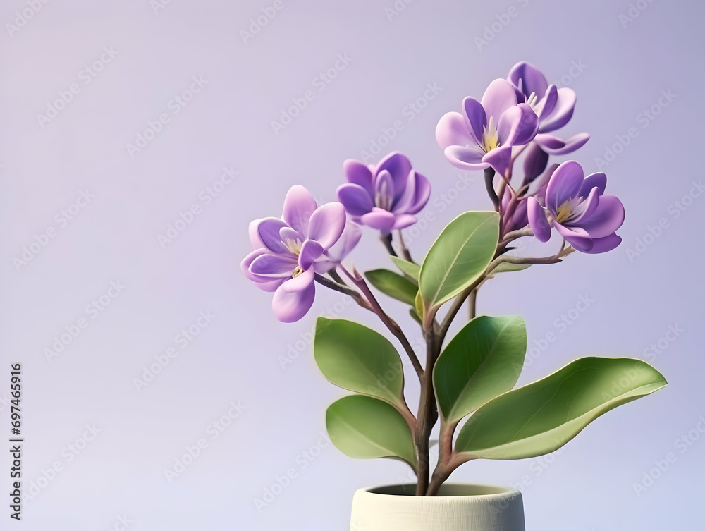 Calotropis gigantea flower in studio background, single Calotropis gigantea flower, Beautiful flower, ai generated image