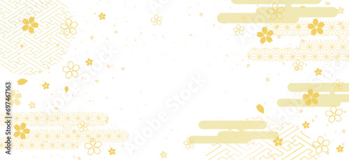 お正月の和柄の背景