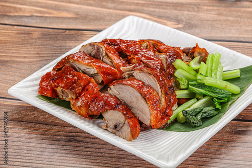 Asian cuisine - roasted duck with skin