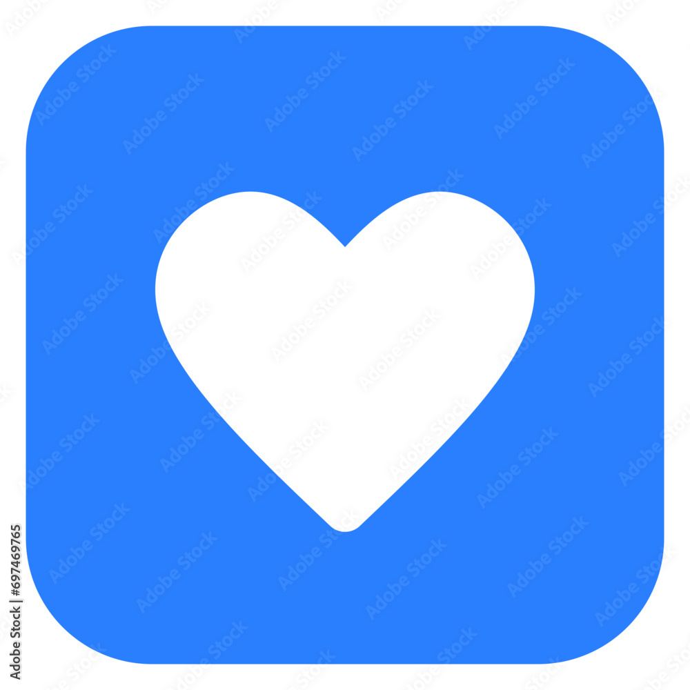 love, heart shape icon on square background love, heart shape icon on square background