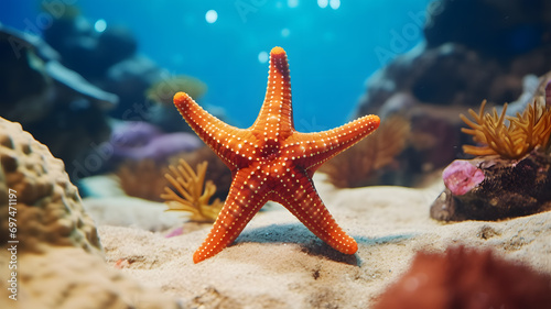 Starfish on a Coral Reef © DigitalNestEgg