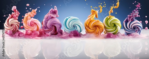 Saccharine dreams on a stick Playfully twirled and transformed into a tantalizing dessert, these sugarcoated wands defy gravity with their sugary elegance. With each bite, an explosion of