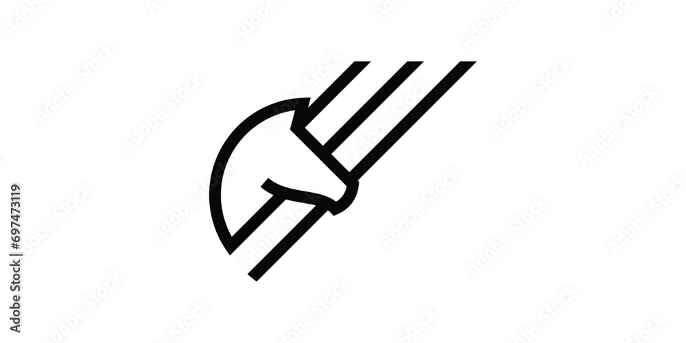 logo combination of horse shape with wings, icon, vector, symbol. logo combination of horse shape with wings, icon, vector, symbol.