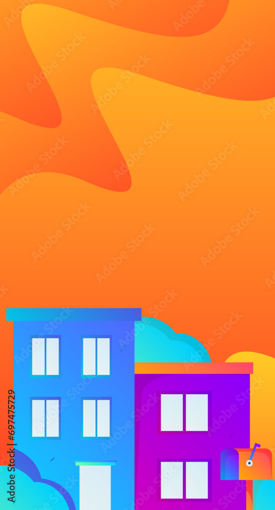 House building vector concept operation hand drawn illustration
