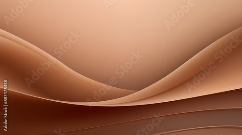 Abstract chocolate background,3d Wavy Background On A Brown Backdrop, 3d Illustration .AI Generative 
