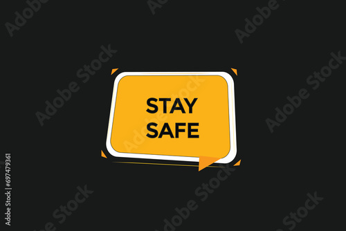  new website, click button stay safe, level, sign, speech, bubble  banner, 
