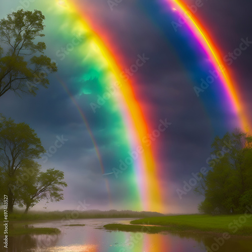 rainbow in the sky