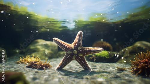 Starfish in a Tidal Pool photo