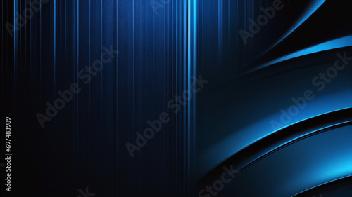 Concepto de tecnología abstracta fondo superpuesto geométrico de rayas azul oscuro. Fondo de vector abstracto dinámico azul marino brillante con líneas diagonales. Color clásico de moda de 2024. Fondo photo