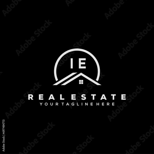 Initial Logo Real Estate Elements Stock Vector