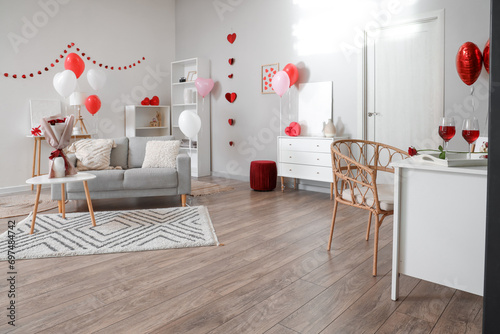 Interior of light living ro...