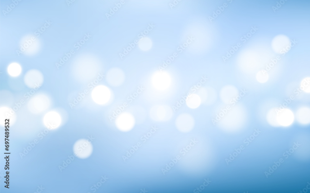 Sky blue bokeh soft light abstract backgrounds, Vector eps 10 illustration bokeh particles, Backgrounds decoration