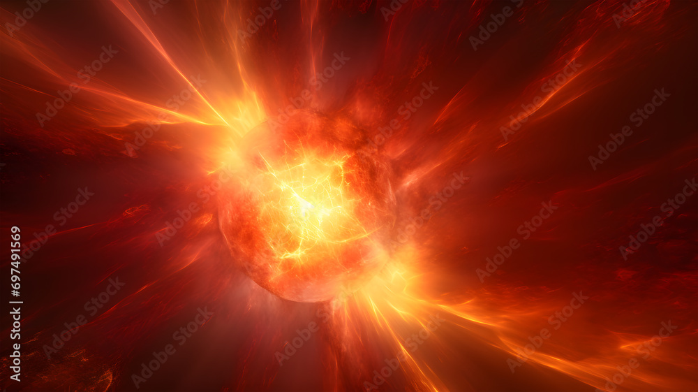 Abstract Representation of a Solar Flare Abstract Representation of a Solar Flare