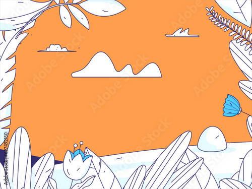 24 solar terms: Beginning of spring, rain, awakening of insects, spring breeze, Qingming Festival, Grain Rain, flat character vector concept operation hand-drawn illustration
