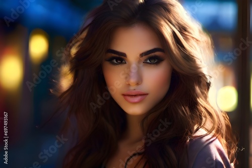 A wonderful girl with wonderful hair