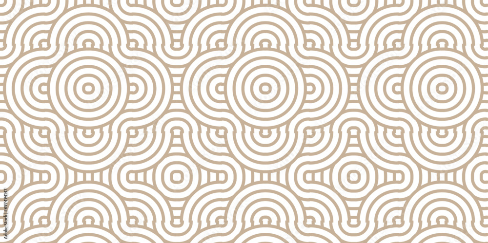 Script Line Decor Patton Abstract Pattern with wave lines brown spiral white scripts background ...
