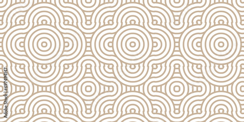 Abstract Pattern with wave lines brown spiral white scripts background. seamless scripts geomatics overlapping create retro line backdrop pattern background. Overlapping Pattern with Transform Effect.