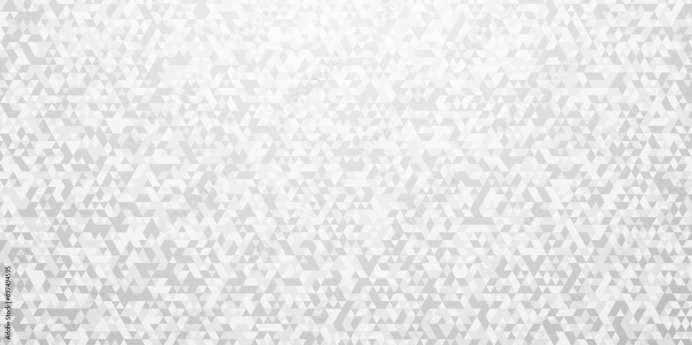 Abstract gray and white square rough triangular low polygon backdrop background. Abstract geometric pattern gray and white Polygon Mosaic triangle Background, business and corporate background.