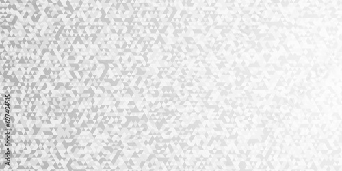 Abstract gray and white square rough triangular low polygon backdrop background. Abstract geometric pattern gray and white Polygon Mosaic triangle Background, business and corporate background.