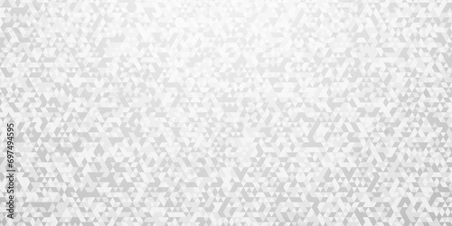 Abstract gray and white square rough triangular low polygon backdrop background. Abstract geometric pattern gray and white Polygon Mosaic triangle Background, business and corporate background.