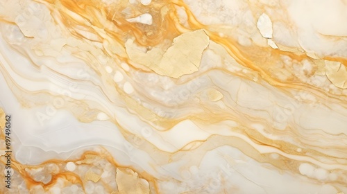 Fluid Beauty. Liquid Paint Wallpaper with Beige Marbling.AI Generative 