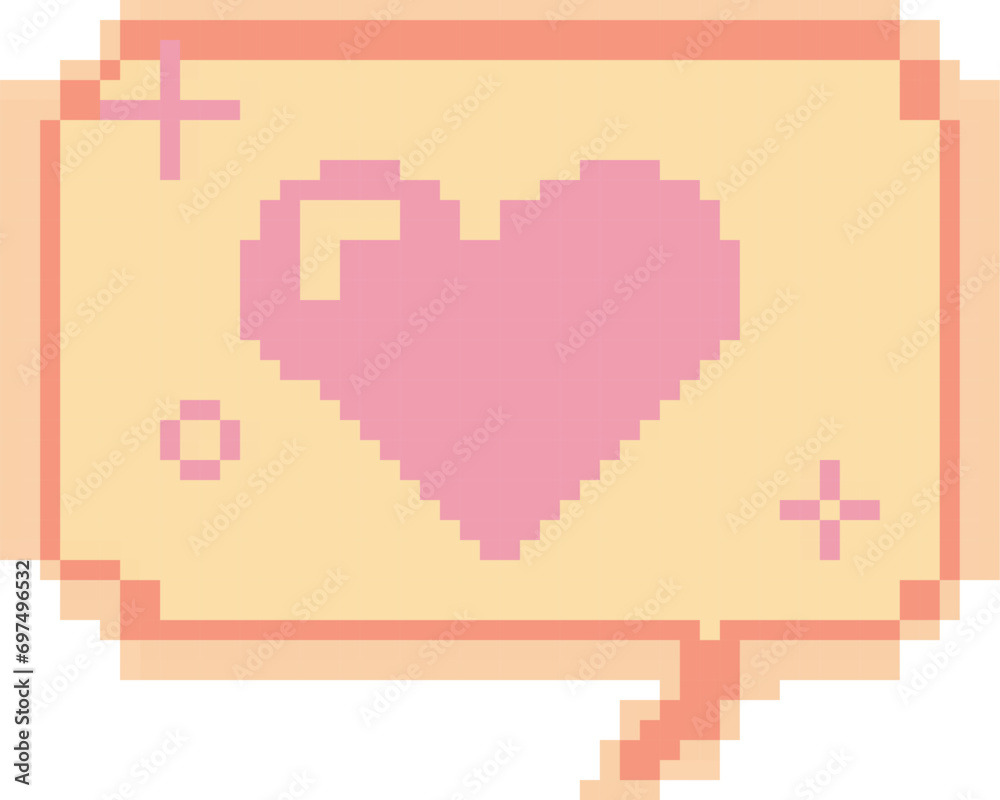 Obraz premium heart in text box with love concept