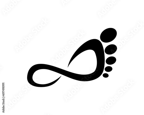 human foot print icon