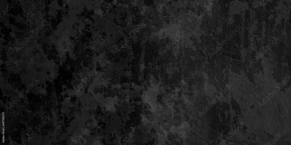 Texture of black concrete wall concrete Dark black texture chalk board and grunge banner background banner pattern. Black marble with grainy stains, black background Gray concrete wall texture grunge.