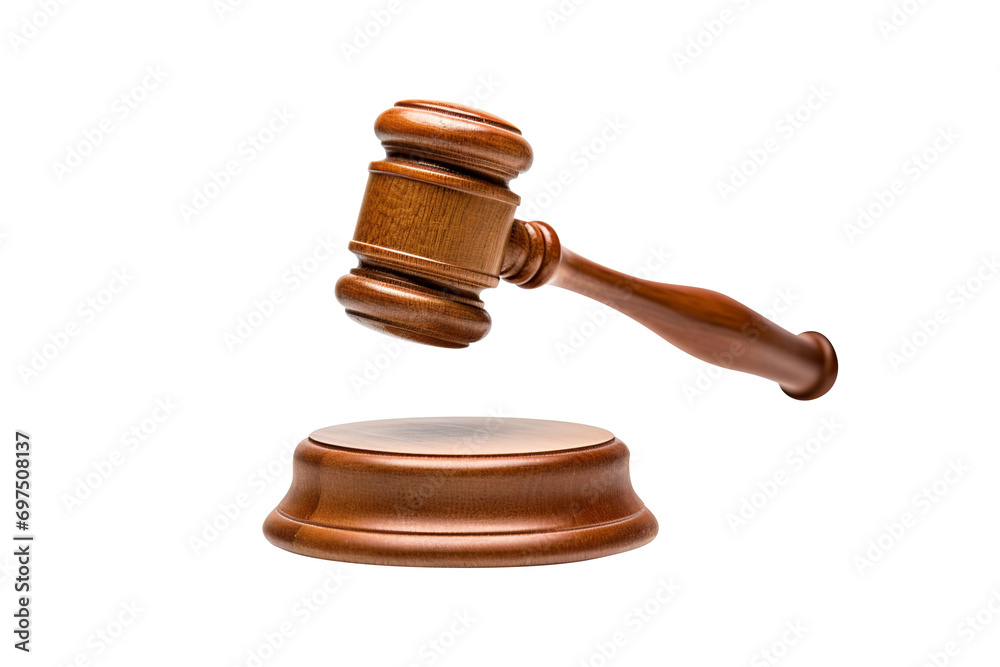 wooden gavel isolated on transparent background Remove png, Clipping Path, pen tool