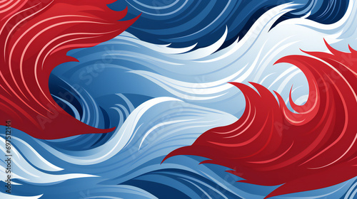 Blue Wave: Abstract Water Patterns in Graphic Art with Modern Maritime Design