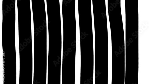 Animation of wide vertical stripes that run across the screen, like the stairs of an escalator. photo