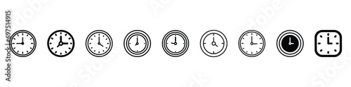Clock icon, Clock icon vector. Time icon symbol illustration, Time icon, Clock icon vector, Long term icon. clock sign. Clock time icon, Time, Clock, History Icon Solid Style. watch icon