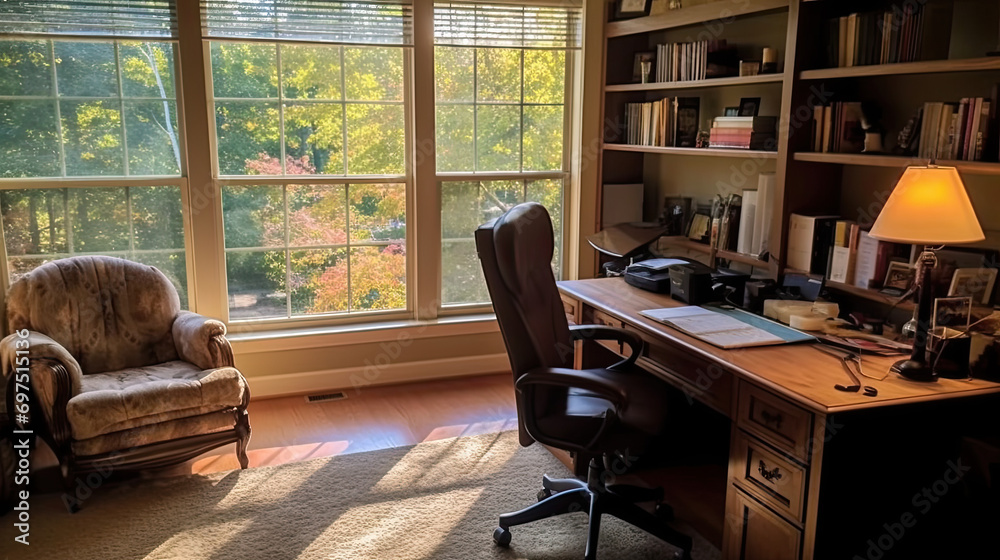 Cul-de-Sac Calm: Quiet Home Office View Cul-de-Sac Calm: Quiet Home Office View