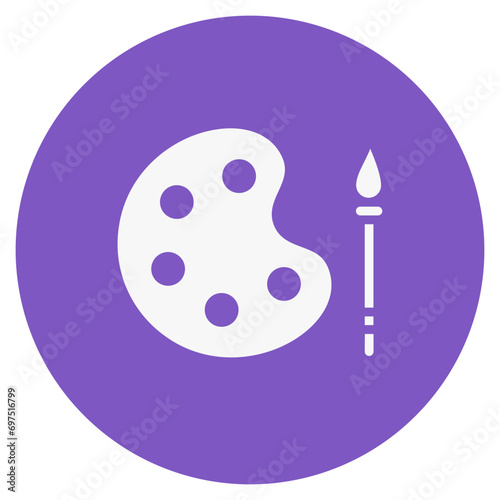 Paint Brush Pallete Icon