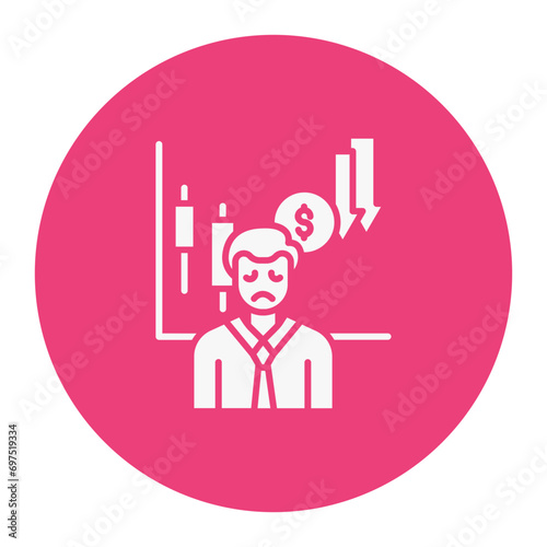 Businessman Sad Icon
