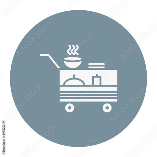 Airplane Food Trolley Icon