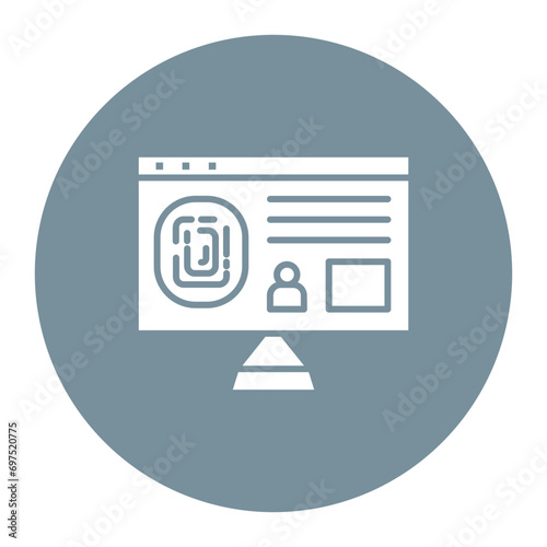 Fingerprint Database Icon