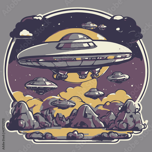 Ufo Logo EPS Format Very Cool Design