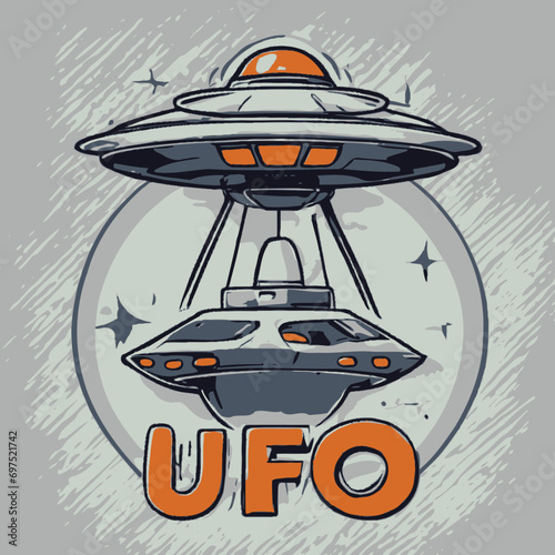 Ufo Logo EPS Format Very Cool Design