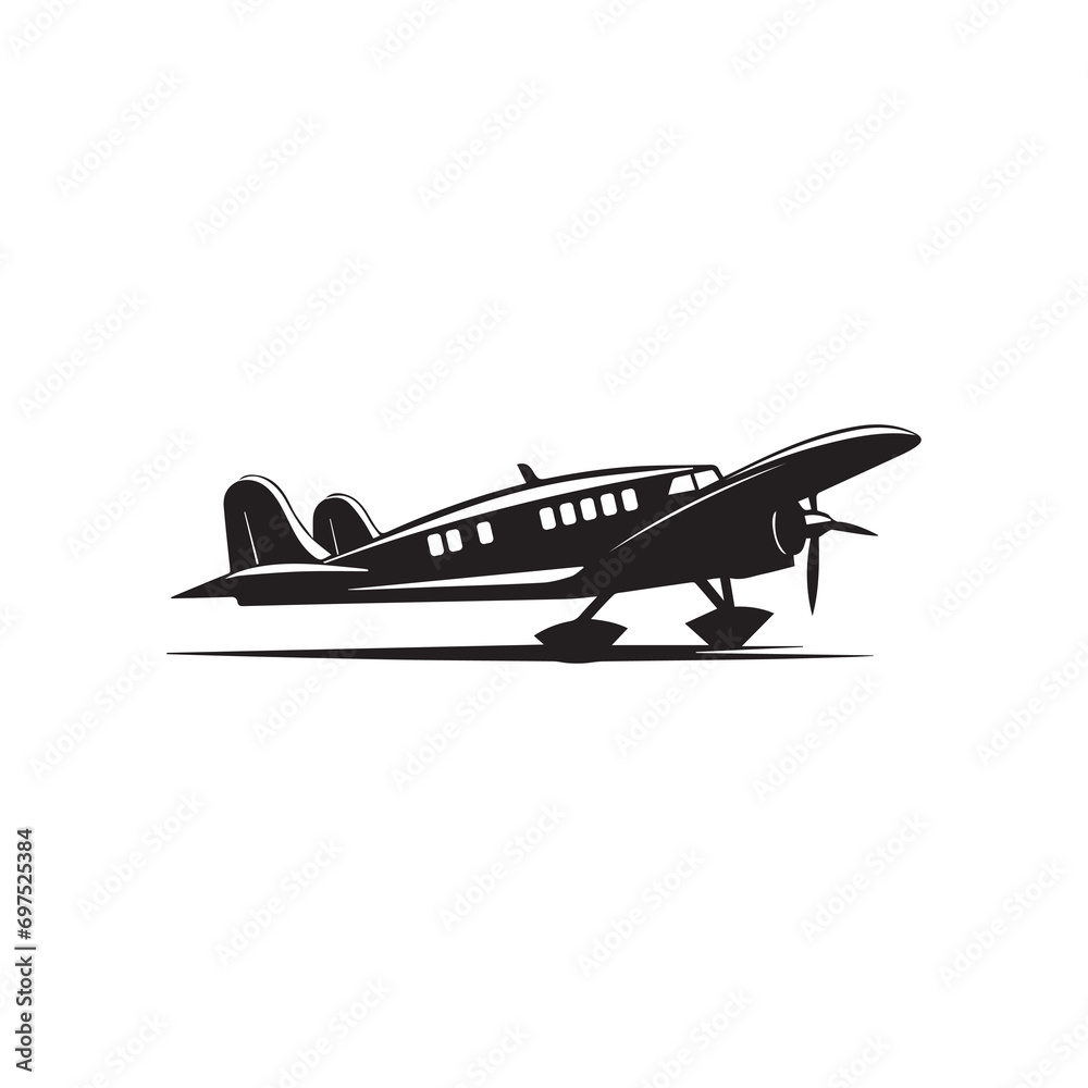 Airplane icon vector illustration template design. Suitable for many purposes.