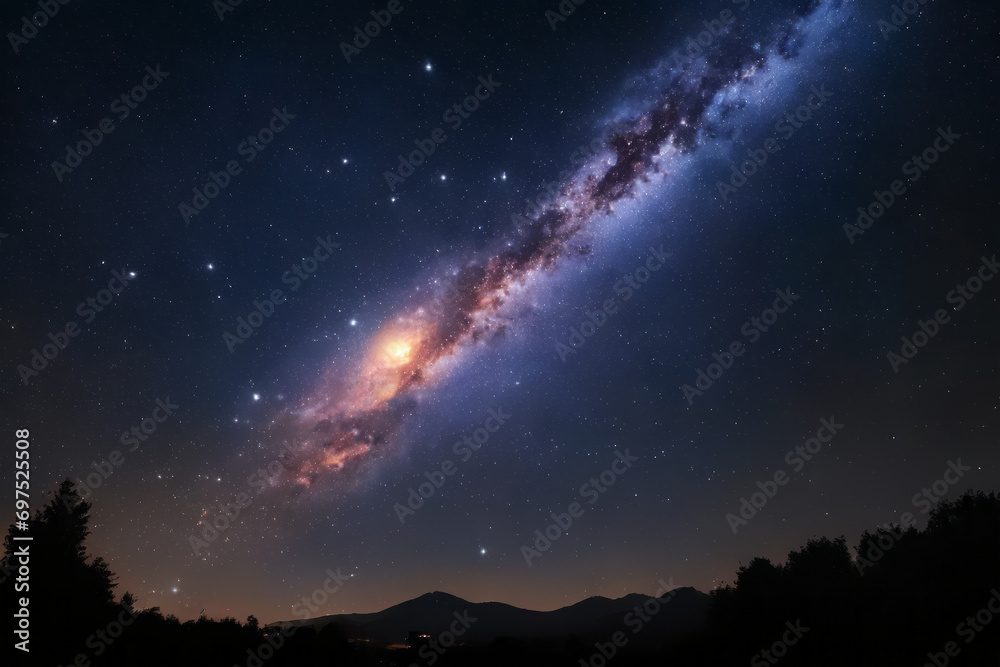 Milky Way, Galactic Marvel, Night Sky Wonder