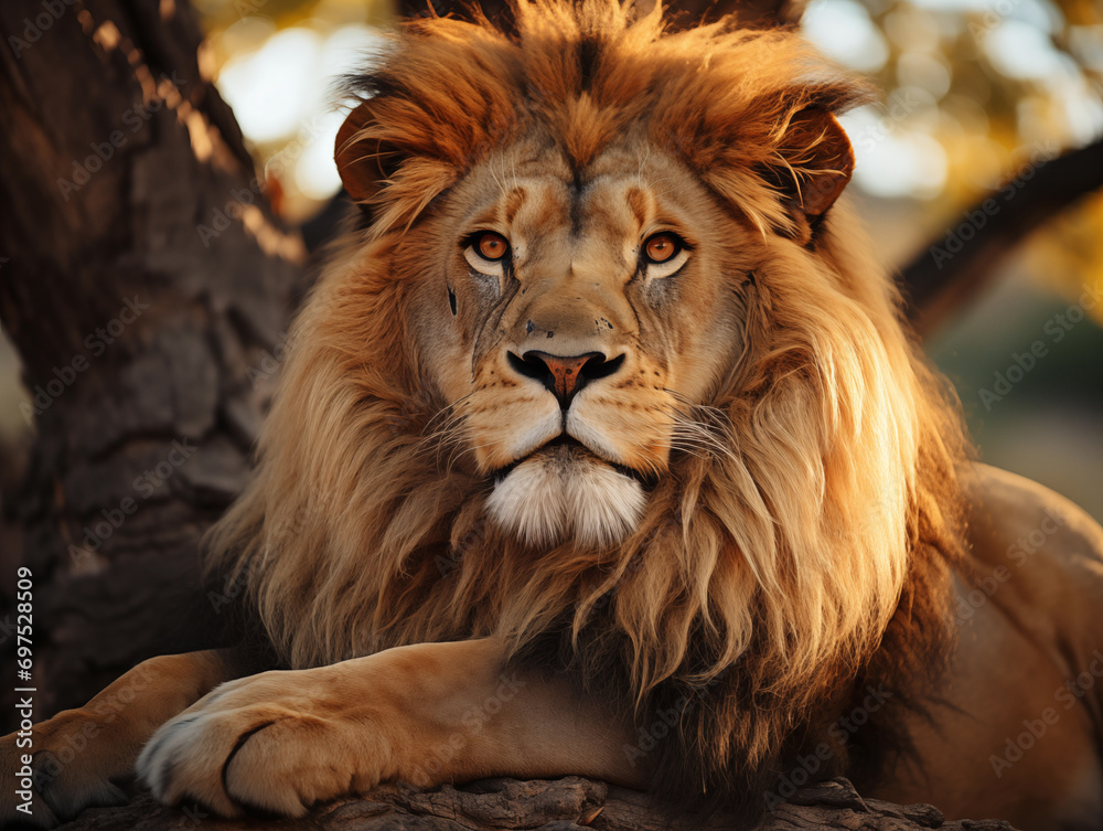 Fototapeta premium portrait of a lion