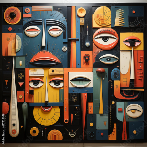 illustration of pattern with masks