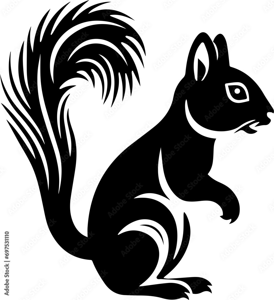 Indian palm squirrel Flat Icon Indian palm squirrel Flat Icon