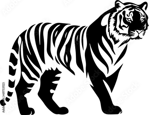 Indochinese tiger Flat Icon