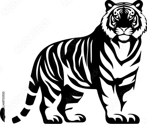Indochinese tiger Flat Icon photo