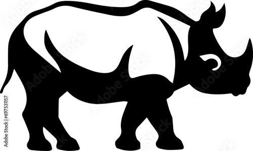 Indian rhinoceros Flat Icon